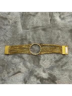 Park Lane Gold Multi-Chain Bracelet with Center Ring